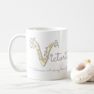 Tasse décorative de monogramme de la significatio