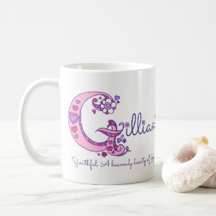 Tasse décorative de monogramme de la significatio