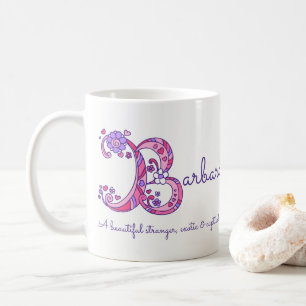 Tasse décorative de monogramme de la significatio