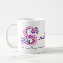 Tasse décorative de monogramme de la signification