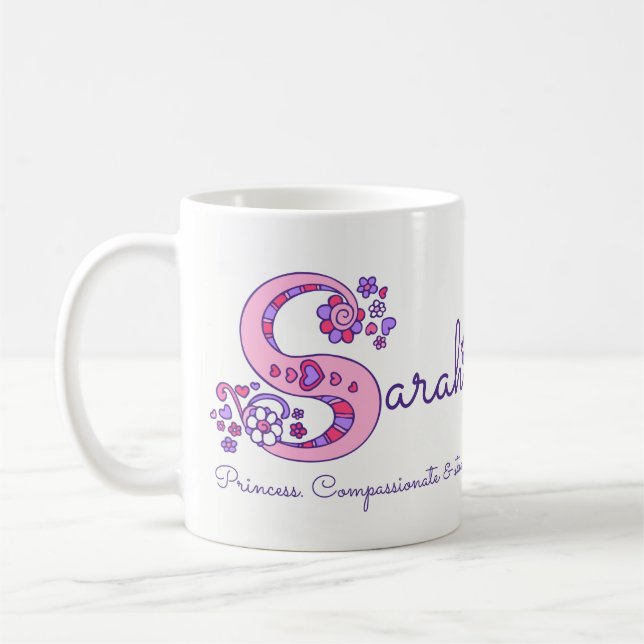 Tasse décorative de monogramme de la signification (Gauche)