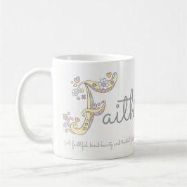 Tasse décorative de monogramme de la signification