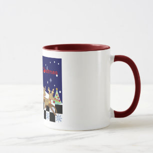 Tasse décorative de Noël de bande dessinée