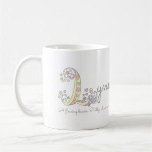 Tasse décorative de nom et de signification de