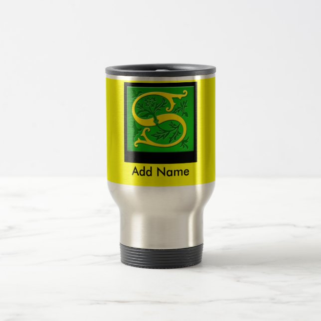 Tasse décorée d'un monogramme (Centre)