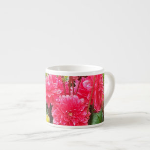 Tasse Deep Pink Dahlias Espresso