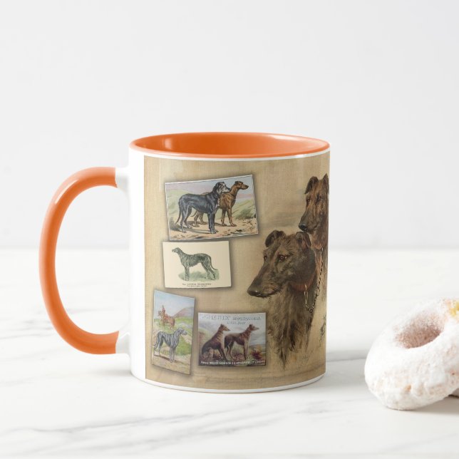 Tasse Deerhound Vintage (Avec donut)