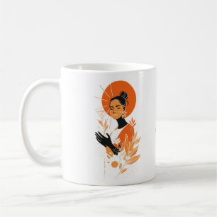 Tasse Déesse Soleil Bohème - Art Féminin Abstrait