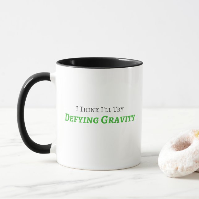 Tasse défiante de gravité (Avec donut)