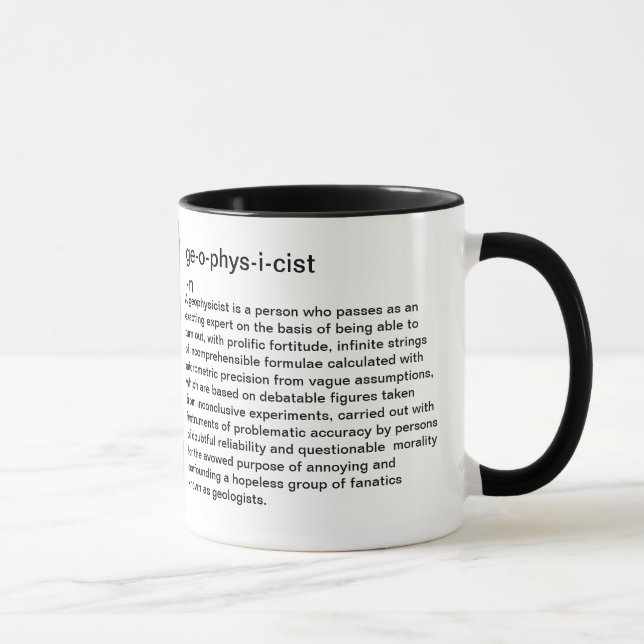 Tasse Définition de géophysicien (Droite)