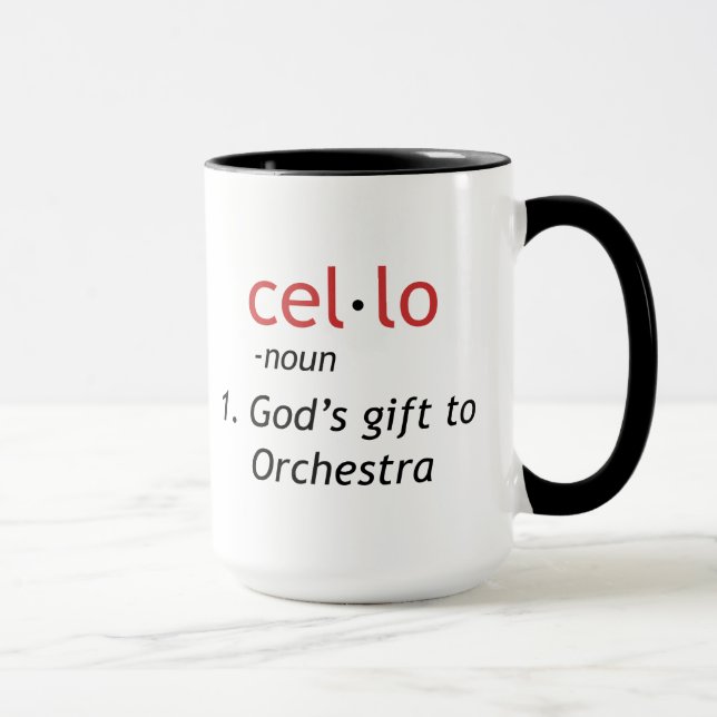 Tasse Définition du cello (Droite)