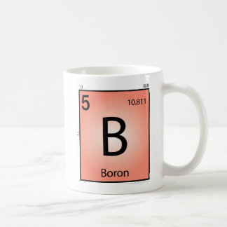 Tasse d'élément du bore (b)