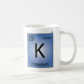 Tasse d'élément du potassium (k)