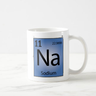 Tasse d'élément du sodium (Na)