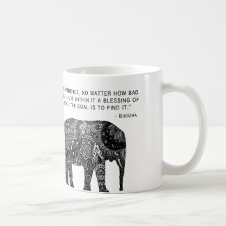 Tasse d'éléphant de Bouddha de sagesse