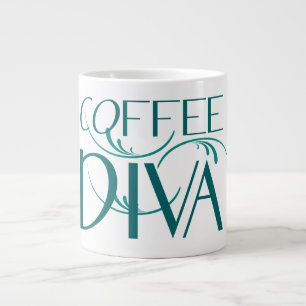 Tasse d'éléphant de diva de café