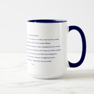 Tasse Délivrance inspirée de foi de prière de policie