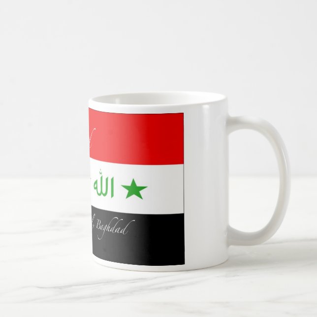 Tasse d'Emad - vieux drapeau de l'Irak (Droite)