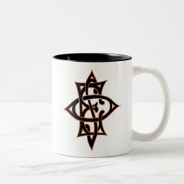 Tasse d'emblème d'OES (cuivre et noir) (Droit)