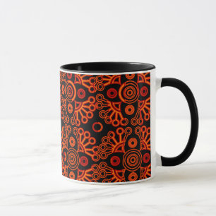 Tasse dentelle rouge