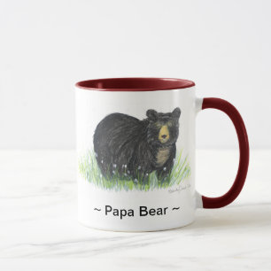 tasse d'équilibre de rouge foncé d'ours noir de ~