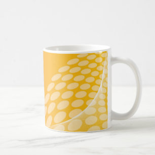 Tasse der abstrakten geometrischen Keramik Orange