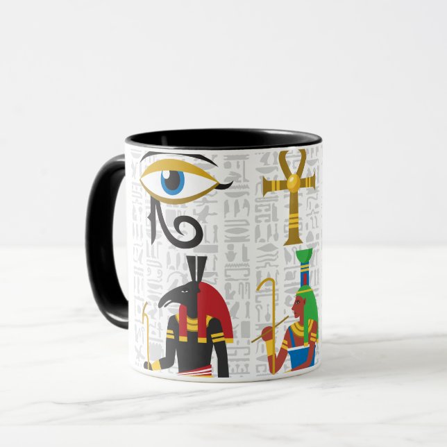 Tasse der ägyptischen Symbole (Vorderseite Links)