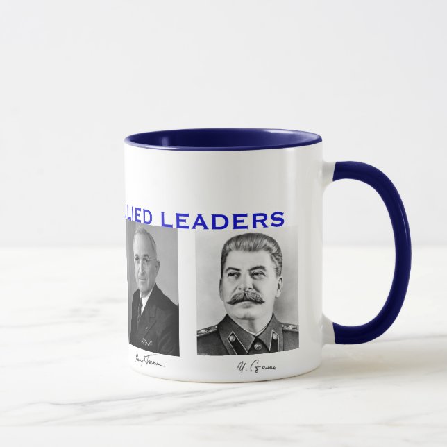 Tasse der alliierten Führer des Zweiten Weltkriegs (Rechts)