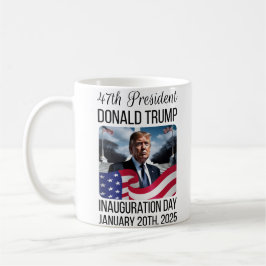 Tasse der Amtseinführung 45. 47. Präsident Donald 