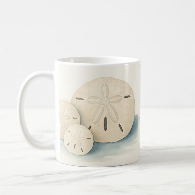 Tasse der Aquarell-Muschel - Stilvolle Küsten (Links)