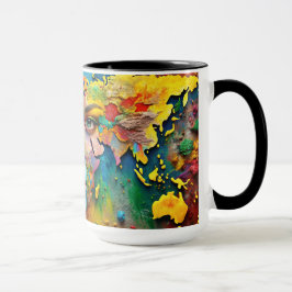 Tasse der Aquarellfarbe