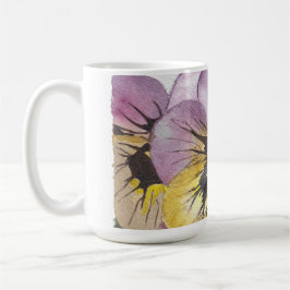 Tasse der Aquarellfarben-Blume