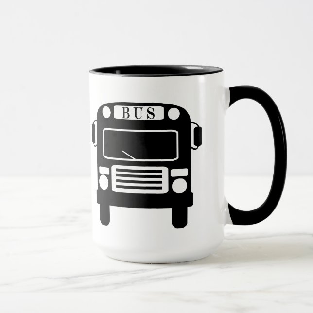 Tasse der besten Bus-Treiber-Silhouette (Rechts)