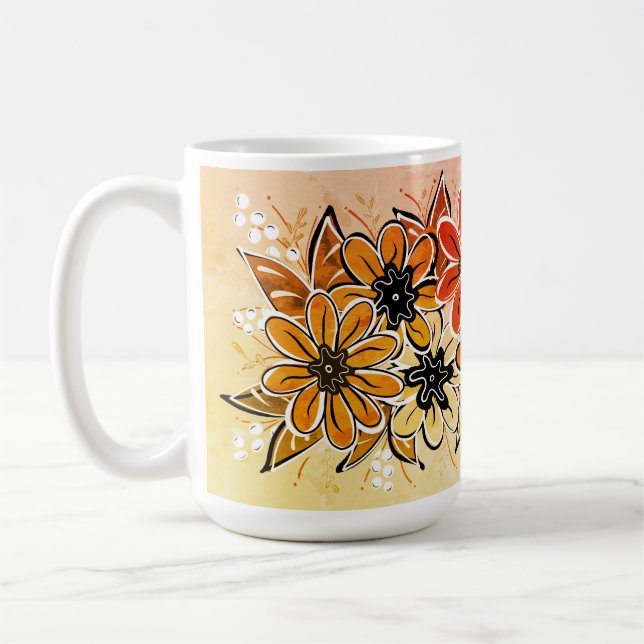 Tasse der Blume im Herbst (Links)