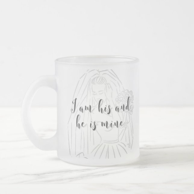 Tasse der Braut - ich bin er und er ist ich - Brau (Links)