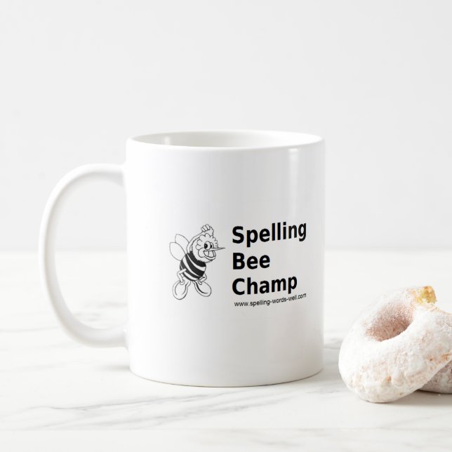 Tasse der Buchstabiermaschine (Mit Donut)