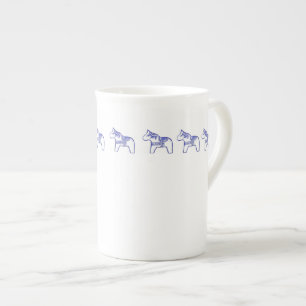 Tasse der China Blauer und Weißer Horn