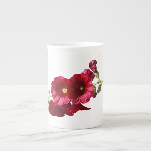 Tasse der China Hollyhocks (Vorderseite)