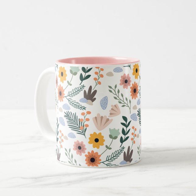 Tasse der Daisy-Blume (Vorderseite Links)