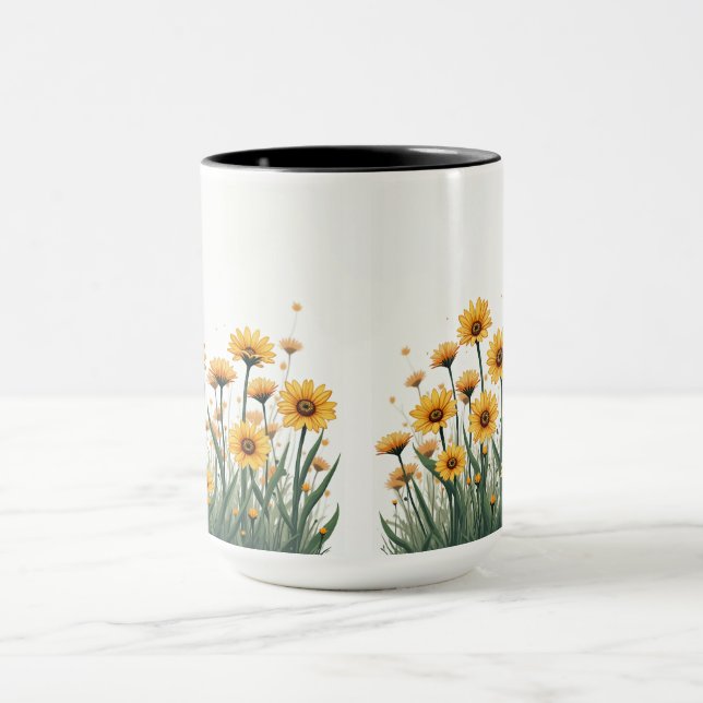 Tasse der daisy-Blume (Zentrum)