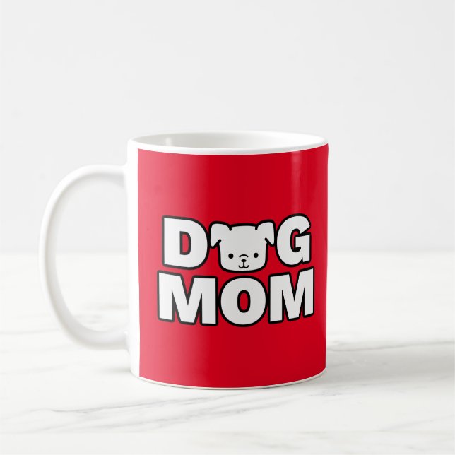 TASSE der DOG-MAMA (rot) (Links)