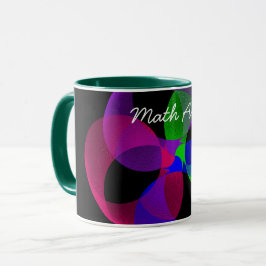 Tasse der farbigen Fusion Geometric Math Art