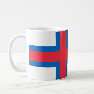 Tasse der färöischen Flagge