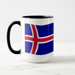 Tasse der Flagge Islands