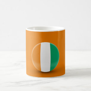 Tasse der Flagge von Côte d'Ivoire