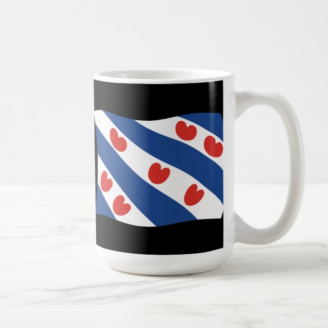 Tasse der Flagge von Frisien (Rechts)
