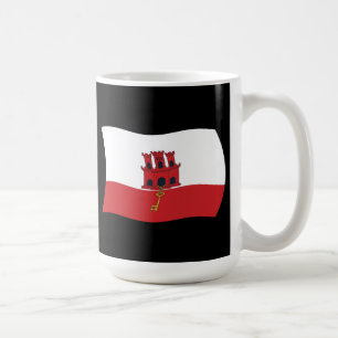 Tasse der Flagge von Gibraltar