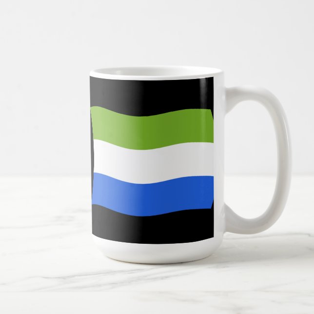 Tasse der Flagge von Sierra Leone (Rechts)