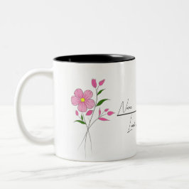 Tasse der Geburtmonate Blume Personalisiert mit je