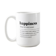 Tasse der Glücksdefinition